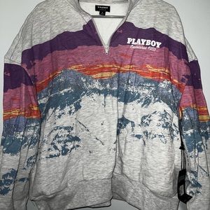 Playboy Cropped Crew Neck